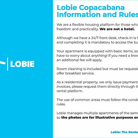 Lobie Copacabana Apartamento Rio de Janeiro Exterior foto