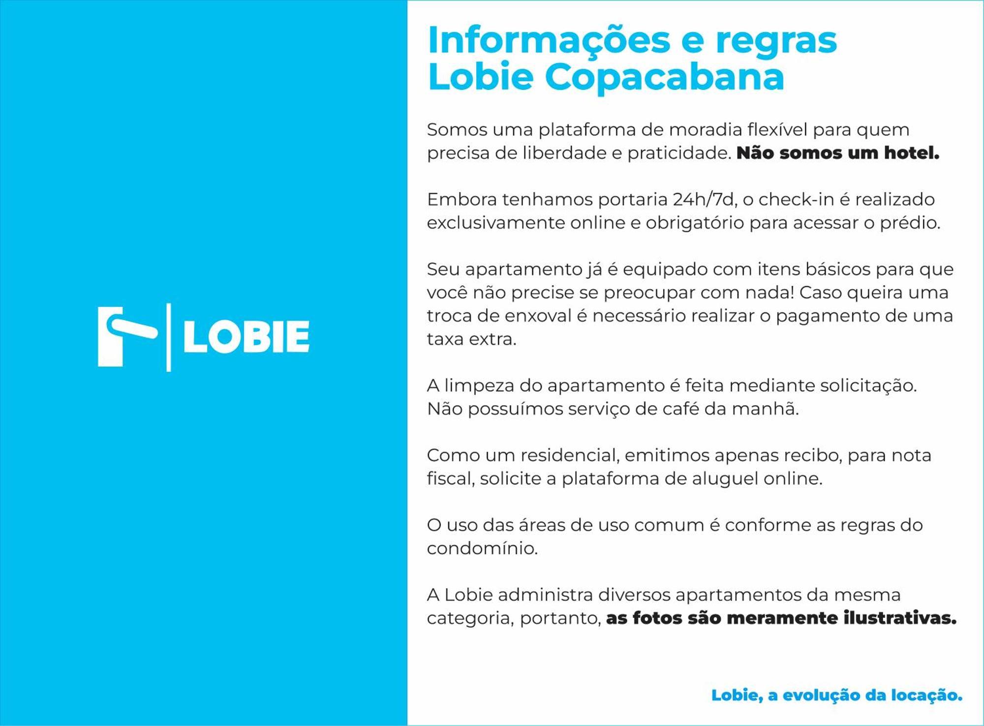 Lobie Copacabana Apartamento Rio de Janeiro Exterior foto